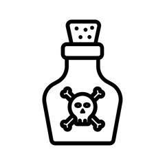 black line icon for Poison