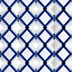 blue and white tiles, generative AI 