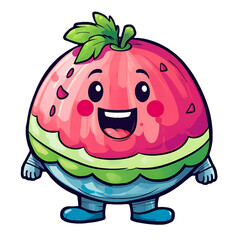Happy Summer Watermelon Clipart Illustration