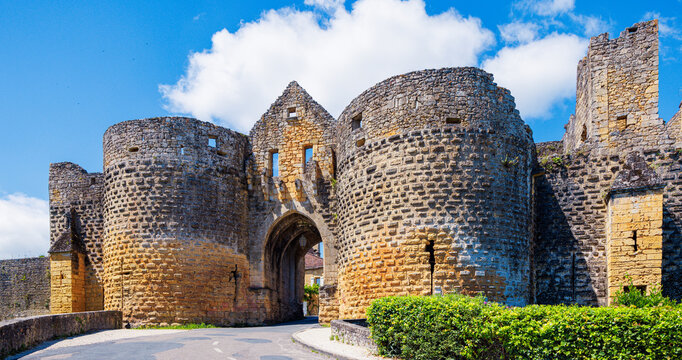 Famous town of Domme- Dordogne, Perigord in France