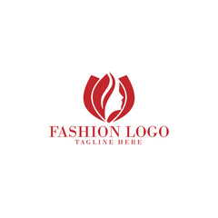 Creative fashion logo design Isolated on White Background.
