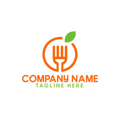 Modern Food company logo design template. Home made food logo template.
