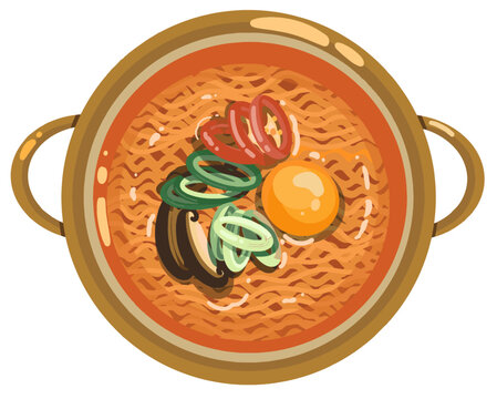  Ramyeon ,noodle , ramen illustration