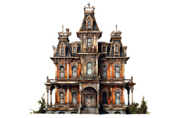 Haunted Victorian mansion - obrazy, fototapety, plakaty