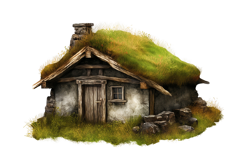 Icelandic turf house