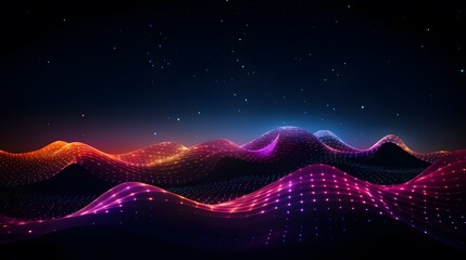 Abstract vector background, 3d technology illustration