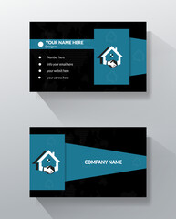 Creative and Clean Busine                                   Business card design template, Clean professional business card template, visiting card, business card template