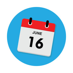 16 june icon with white background