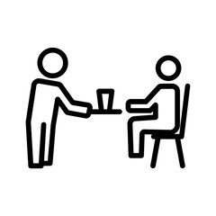 Black line icon for Well schooled