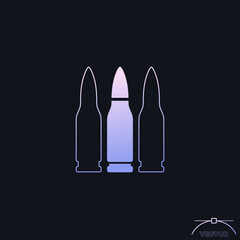 bullets vector icon with a gradient