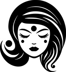 Boho | Black and White Vector illustration