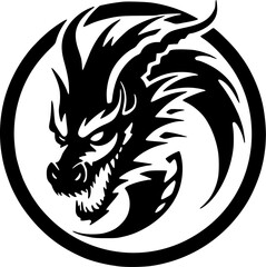 Dragon - High Quality Vector Logo - Vector illustration ideal for T-shirt graphic