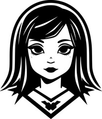 Gothic - Black and White Isolated Icon - Vector illustration