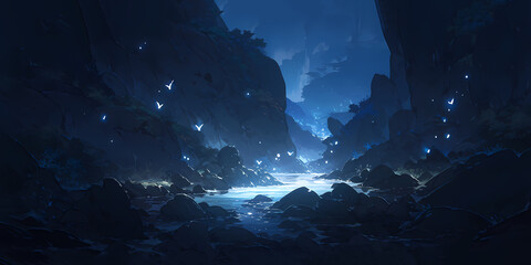 TRPGやゲームの背景として使える洞窟