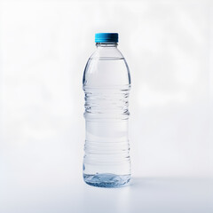 Naklejka premium close up of a plastic bottle on white background.