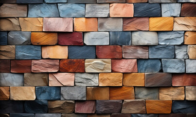 Abstract texture background from colored geometric shapes.