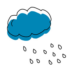 Regenwolke, die Regen bringt