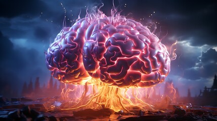 Brainstorm: A Surreal Neural Eruption