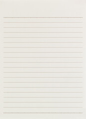 Fototapeta Notebook paper background. Paper lines obraz