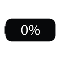 Battery, empty, power icon