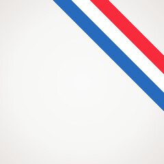 Corner ribbon flag of Netherlands or Heilbronn