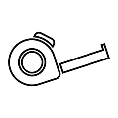 Measuring, tape, stationery icon