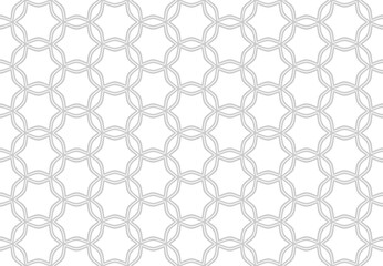 Seamless Geometric Pattern. Abstract Outline Texture.