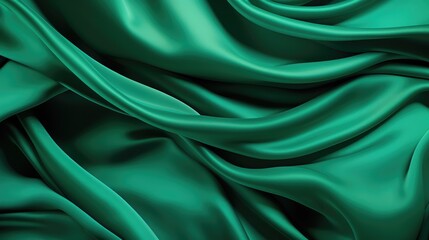 Obraz premium 3D Emerald Color Silk