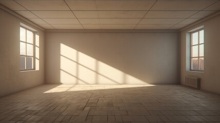 Obraz premium 3D Empty Light Room