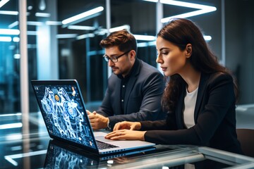 business people working in office