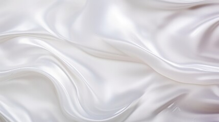 White silk fabric background.