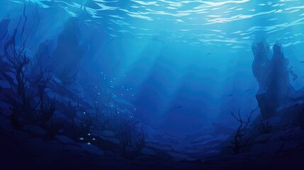 Fototapeta premium Deep Blue Background