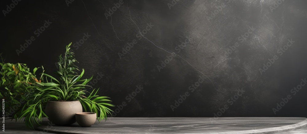Poster Rustic style product display with luxury background and copy space for events and promotions