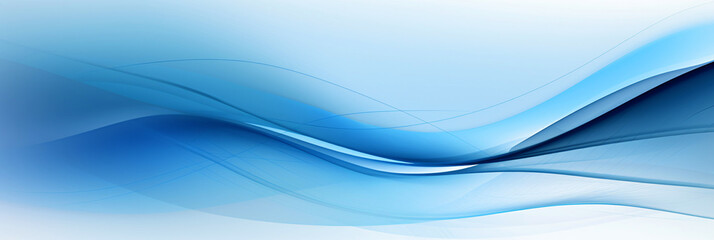 blue abstract waves on white background