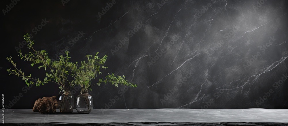 Leinwandbilder rustic style product display with luxury background and copy space for events and promotions