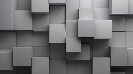 Gray Cubes Wall Background