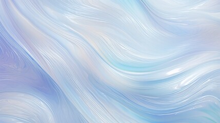 Wavy iridescent background in hues of blue.