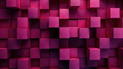 Plum Cubes Wall Background