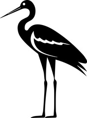 Obraz premium Jabiru Silhouette Icon