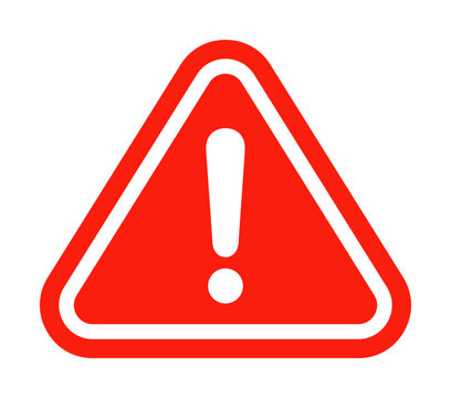 vector danger sign, warning sign, attention sign, exclamation mark. hazard warning icon. design for app and web