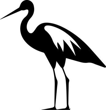 Jabiru Silhouette Icon