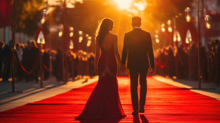 Couple Stuns in Evening Attire at Awards