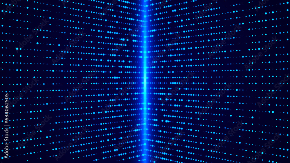 Poster big data visualization. abstract particles background. visual information. computer code. data netwo
