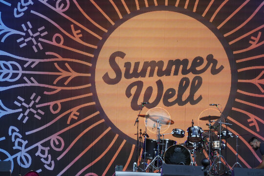 Summer Well logo. photo taken on the field of Stirbe, Buftea on August 11, 2023. photos taken at the Summer Well festival.