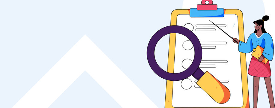 Invite friends to conduct questionnaire survey flat vector concept operation hand drawn illustration
