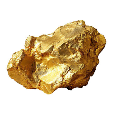gold nugget isolated