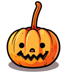 Cute Halloween Pump King Vector