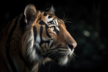 Rescued Tiger at a Wildlife Refuge