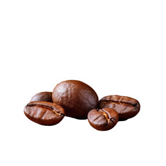 Concentrate on one coffee bean amid various coffee grains