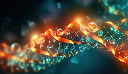 DNA molecule research - obrazy, fototapety, plakaty